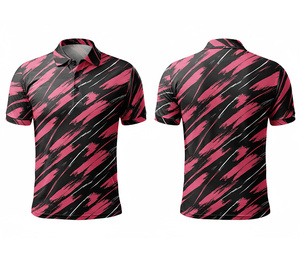 Fashion Sports Polo Shirt with Digital Sublimation Print Custom Sportswear Durable Stitching for Men Women Youth Quick-Dry - Product Image 3