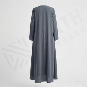 Robe Abaya élégante à manches longues, taille plus, pour toutes les saisons, été, automne, longueur cheville, imprimé léopard, tendance, traditionnelle, musulmane - Product Image 2