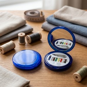AA0096 Kit de costura para viaje |   Kit de costura portátil con hilo, agujas, tijeras y botones para bordado y reparación - Product Image 4