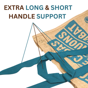 Custom <b>Printed</b> Starch Coated Jute Tote Bag Eco Friendly Promotional Shopping Bag Retail Gift Supermarket Use Wholesale Shoulder - Product Image 6