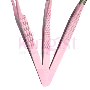 Juego de Pinzas para Cejas Profesionales KINGIST de Acero Inoxidable Antimagnéticas con Agarre Perfecto, Puntas Suaves, Antiestáticas, Duraderas y Precisas - Product Image 4