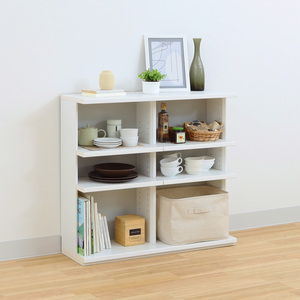 Modern Shirai P34 White Wooden <b>Bookcase</b> 4 Shelves Adjustable Height Freestanding Home Office Living Room Furniture Minimalist - Product Image 5