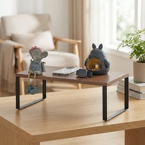 Black friday vente en gros Taiwan fabricant de meubles de rangement grain de bois MDF armoire de cuisine empilable étagères de comptoir en métal - Product Image 1