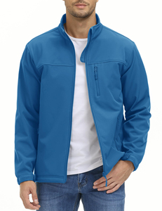 Veste softshell légère personnalisée pour homme, doublée polaire, coupe-vent, imperméable, idéale pour la randonnée en extérieur - Product Image 2