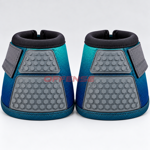 Protège-tibias équestres durables avec options personnalisables, en nylon et caoutchouc, ajustement sécurisé pour un mouvement confortable - Product Image 4