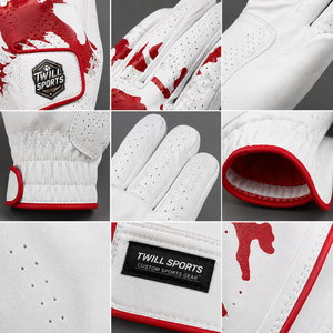Fabricant de gants de golf en cuir de style personnalisé, avec logo sur mesure et fermeture auto-agrippante, en cuir Cabretta. - Product Image 3