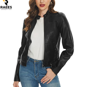Dernier design, veste en cuir d'agneau de haute qualité pour femmes, tissu PU, rembourrage en coton, longueur normale, respirante, imperméable - Product Image 3