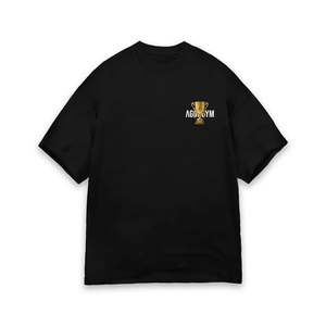 T-shirt Homme Oversize en Jersey Épais Grande Taille Vierge pour Impression Personnalisée Sérigraphie Écologique Épaules Tombantes Personnalisable Vente en Gros - Product Image 5