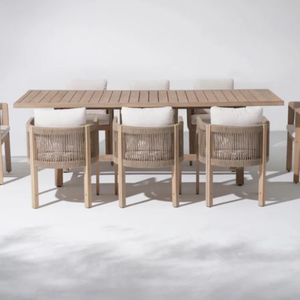 OEM ODM Outdoor <b>Dining</b> Set Modern Design Rattan Aluminum Premium Hotels Courtyards Vietnam Origin Waterproof UV Resistant - Product Image 6