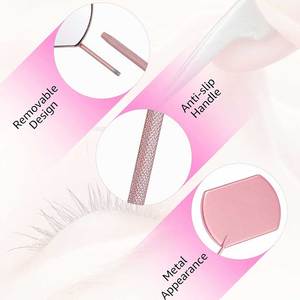 Handheld <b>Makeup</b> <b>Mirror</b> Rose Gold Metal Frame Oval Shape Single Side Inspection Tool - Product Image 4