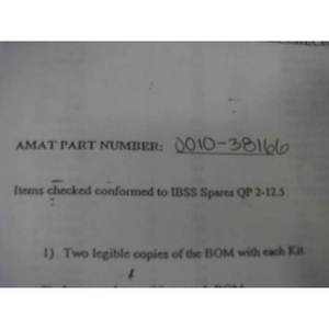 NEW AMAT 0010-38166 ASSY, ฝาครอบช่อง, ระยะที่ 3 - อุปกรณ์และอะไหล่เซมิคอนดักเตอร์ระดับโลกที่เชื่อถือได้ - Product Image 6