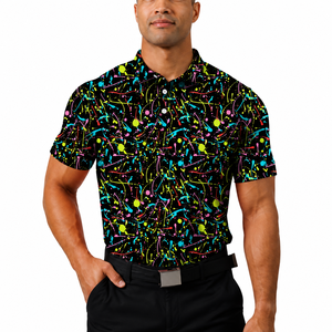 Camiseta de Polo de Golf Personalizada para Hombre, con Estampado, Absorbente de Humedad, Ropa Deportiva de Alto Rendimiento, Fabricante Mayorista OEM ODM - Product Image 1