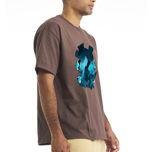 Camiseta Blanca al por Mayor 100% Algodón Grueso para Hombre, Personalizada con Impresión DTG, Manga Corta, Gráficos de Alta Calidad - Product Image 3