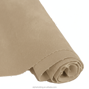 Tissu flocqué Pigpell en rayonne avec support tissé, 54" 70Y, pour emballage de bijoux, PP78-407 Marron - Product Image 1