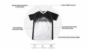 เสื้อฟุตบอลแบบซับลิเมชั่นสั่งทำพิเศษ 160GSM OEM ODM ชุดฝึกซ้อมทีม MOQ 10 ตัว - Product Image 4