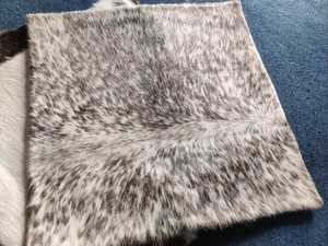 Housses de coussin et d'oreiller carrées en peau de vache véritable avec poils, épaisses et à poils longs, adaptées aux animaux de compagnie - Product Image 6