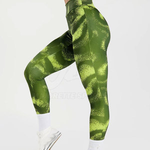 Leggings sans couture pour femmes, coupe ajustée, pour le remodelage du corps, entraînement, texture côtelée, vêtements de sport - Product Image 1