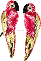 Boucles d'oreilles pendantes classiques multicolores faites à la main avec perles de rocaille en forme de fleur, unisexe, pour fête, taille personnalisée, accessoires 2025