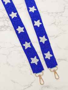 Custom Beaded Purse <b>Strap</b> Game Day <b>Bag</b> Accessory Seed Bead Shoulder Belt <b>Replacement</b> Crossbody Handle Sports Team Lettering Sash - Product Image 3