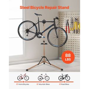 Soporte de Reparación de Bicicletas Resistente de 88 lb, Altura Ajustable de 41.3 a 59.8 con Bandeja Magnética para Herramientas, Soporte Plegable para Bicicletas - Product Image 2