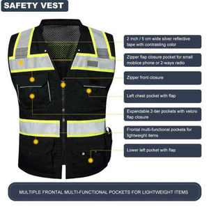 Chaleco de Seguridad Personalizado de Talla Grande, Alta Calidad, 100% Poliéster, Reflectante, Transpirable, Ropa de Trabajo, Nueva Llegada - Product Image 2
