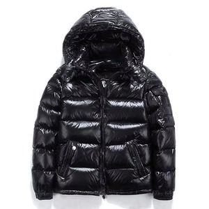 UNIQUE CLOTHING <b>Men's</b> Black <b>Hooded</b> Cotton Filled Puffer Jacket Faux <b>Fur</b> Trim Wind Resistant Breathable Winter <b>Coat</b> Zipper Stand - Product Image 3