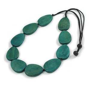 Handmade Wooden Pendant <b>Statement</b> <b>Necklace</b> Lightweight Natural Wood Jewelry Fashion Accessory Wedding Gift Christian Her Boho - Product Image 1