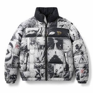 Veste matelassée pour homme en gros, style streetwear, isolée pour l'hiver, fournisseur de marque privée - Product Image 1