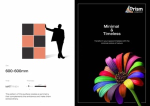 Gạch Ốp tường gạch lát sàn Kích thước 60x60cm 600x600mm sứ gốm gvt pgvt nguyên liệu chất lượng tốt nhất - Product Image 2