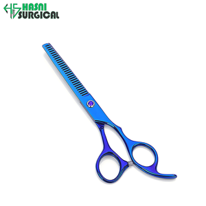 HASNI SURGICAL Instruments chirurgicaux durables certifiés CE de classe I pour usage hospitalier, ensemble de ciseaux de coiffure et d'éclaircissement pour barbier - Product Image 2