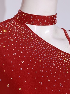 ชุดเต้นรำประดับพลอยเทียมแวววาวสำหรับการแสดงบนเวที - Product Image 4