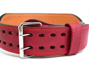 Cinturón de Levantamiento de Pesas de Cuero Personalizado con Logotipo, Diseño Cónico de 4 Pulgadas, Cinturón de Halterofilia de Cuero con Soporte Lumbar Acolchado Suave para Entrenamiento en Gimnasio - Product Image 3