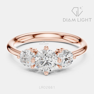 Bague de mariage en or blanc 14 carats avec diamant de laboratoire certifié IGI, taille ronde 0,67 carat, bijoux fins - Product Image 5