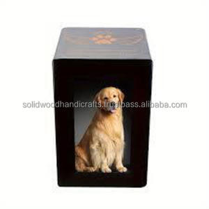 Urnes funéraires en bois pour animaux de compagnie, urnes de crémation en bois pour cendres de chat et de chien, urnes en bois de rose à bas prix - Product Image 3