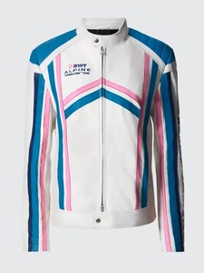 Men Alpine Racer Genuine Leather <b>Jacket</b> Motorcycle <b>Biker</b> <b>Jacket</b> - Product Image 4
