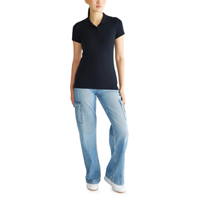 Polo de algodón de alta calidad con logotipo y diseño personalizados para mujer, ropa deportiva informal de marca, polo de moda urbana para mujer - Product Image 5