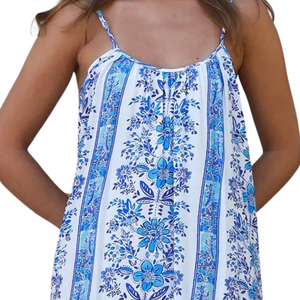 Vestido largo con cuello cuadrado para mujer, vestido festivo con estampado floral - Product Image 5