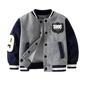 Customized Boys Unisex Winter Windproof Super Thick Loose Fit Chenille Patch Work <b>Baseball</b> Varsity <b>Jackets</b> <b>Kids</b> Casual Wear - Product Image 5