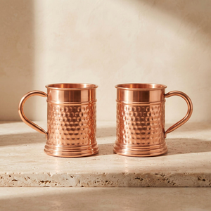 แก้วกาแฟ ชา เบียร์ FAIZA CRAFT รุ่นขายดี ทำจากทองแดงแท้ 100% ดีไซน์คลาสสิก เป็นมิตรต่อสิ่งแวดล้อม พร้อมหูจับทองเหลือง เหมาะสำหรับใช้ในบ้าน งานปาร์ตี้ และงานแต่งงาน - Product Image 6