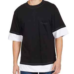 T-shirts pour hommes en polyester 100% - Dernier design - Haute qualité - Couleur personnalisée - Tissu lisse - Séchage rapide - Anti-boulochage - Respirant - Coupe ample - Product Image 4