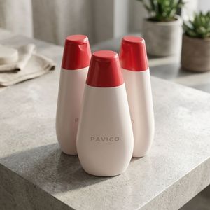 Oval Shape HDPE <b>200ml</b> Custom Color White <b>Bottle</b> Red Flip Top Cap Shampoo Lotion Hair Care Packaging Vietnam Manufacturer - Product Image 5