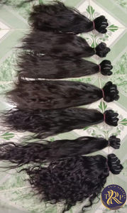 Trame de génie de haute qualité 100% naturel Remy sud de l'Inde Temple extensions de cheveux Body Wave Style Curly Wavy - Product Image 3