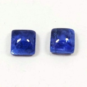 Tanzanite calibrée, pierre précieuse non montée pour la création de bijoux, cabochon carré en tanzanite naturelle, pierre de naissance de décembre. - Product Image 4