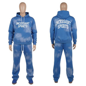 2026 OEM Personalizado Chándal de Algodón para Hombre, Estilo Jogger Acampanado, con Estampado Puff, Lavado Ácido Vintage, Holgado y Oversize, Ropa de Moda - Product Image 6