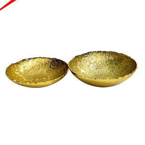 Designer Metal Dry Fruits Bowl Elegant Finish Decorative Serving Dish Modern Dining Table Centerpiece Use - Product Image 3