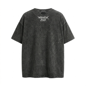 Camiseta Gráfica Oversize para Hombre con Lavado Ácido - Estilo Urbano Vintage de Algodón Pesado - Product Image 3