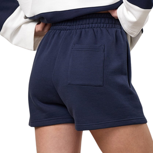 <b>Navy</b> Blue Shorts Women Relaxed Fit Gymwear Shorts Soft Touch Training Fitness Activewear Casual Sports Wear Daily Use - Product Image 2
