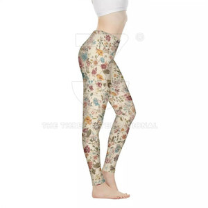 Leggings extensibles pour femmes avec taille élastique et motif uni, parfaits pour les voyages, faciles à ranger et à porter pour la course à pied, pantalon long - Product Image 2