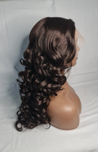 Perruque frontale HD Lace Water Wave blonde premium, cheveux humains vierges brésiliens, longue et bouclée pour femme - Product Image 3