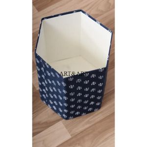 Creative Reuse Cardboard Box Handcrafted Floral <b>Print</b> 100% Cotton Fabric Wrap Dustbin Custom Logo Option High Quality <b>Office</b> Use - Product Image 6